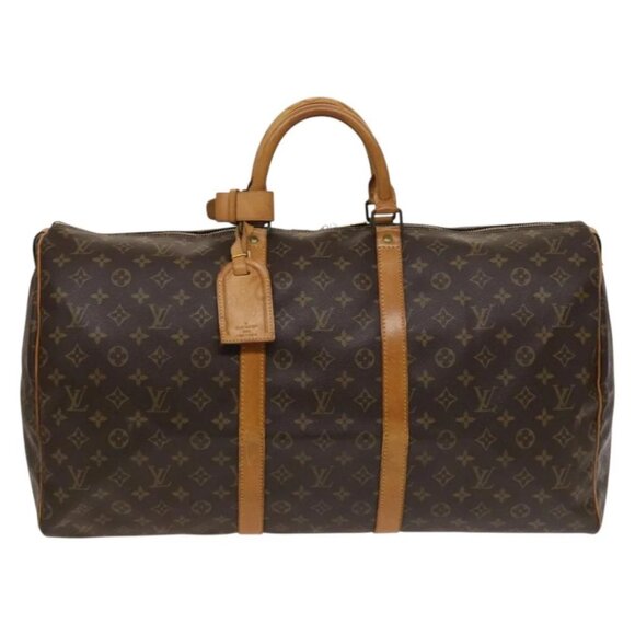 LOUIS VUITTON Monogram Keepall 55 Boston Bag M41424 LV Auth 131763 - Picture 2 of 16